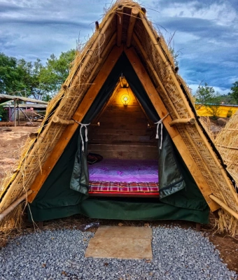 couple camping
