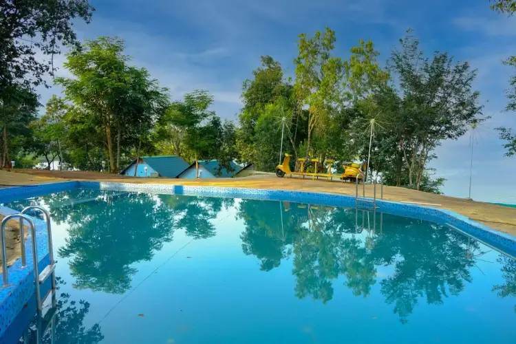 Pawna camping with swimming pool